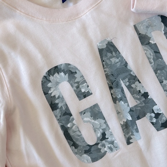 Gap Women’s Floral Logo Sweatshirt Size Large - Picture 2 of 4
